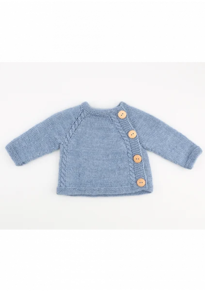 96150 Sweater med sidelukning (3-6 mdr.)